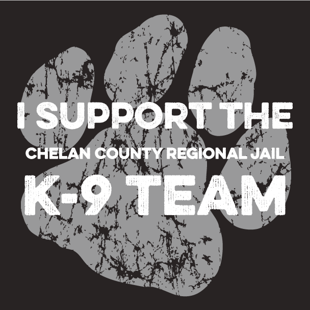 Chelan County Regional Jail K-9 Program shirt design - zoomed