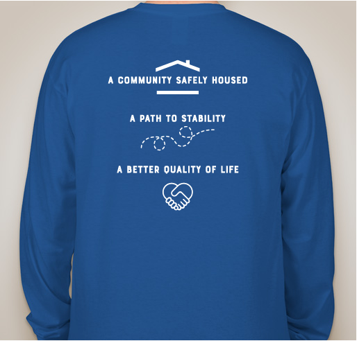 Quixote Communities' Digital Happy Hour for Housing Fundraiser - unisex shirt design - back