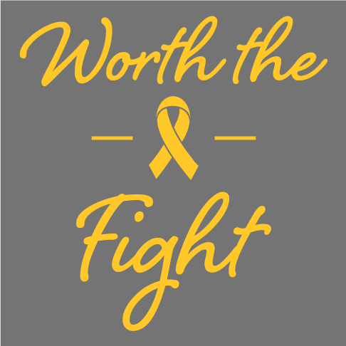Worth the Fight Apparel: Fundraiser for Hope4ATRT shirt design - zoomed