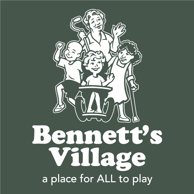 Bennett's Village shirt design - zoomed