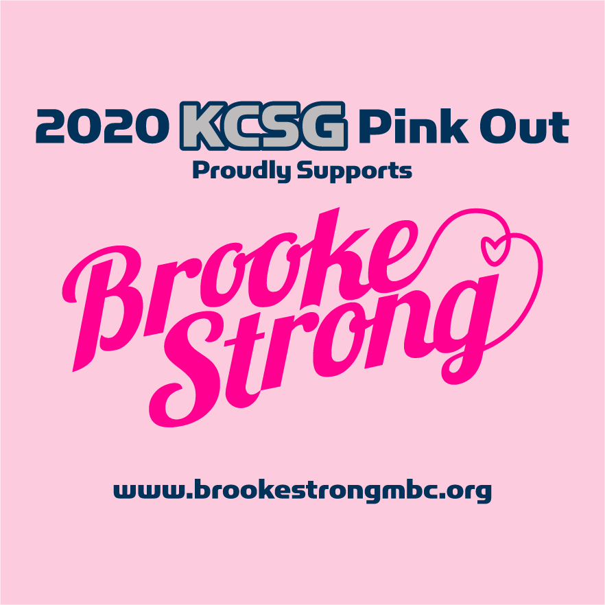 KCSG "Pink Out" shirt design - zoomed