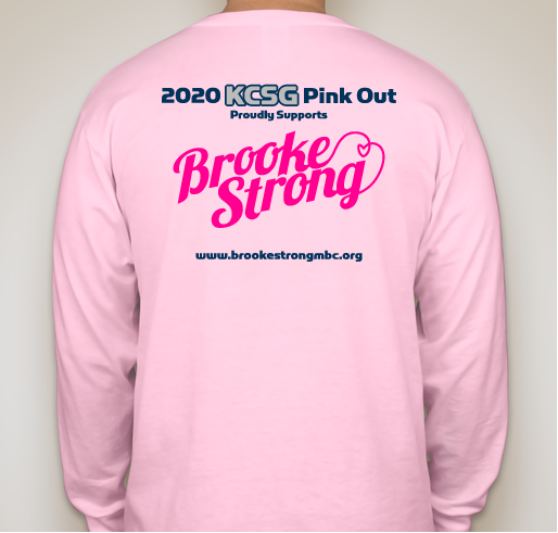 KCSG "Pink Out" Fundraiser - unisex shirt design - back