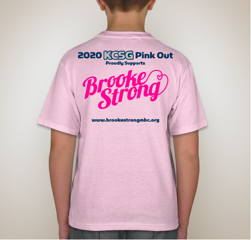 KCSG "Pink Out" Fundraiser - unisex shirt design - back