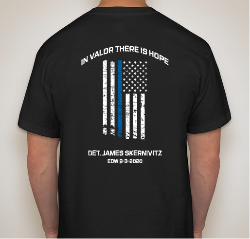 Detective James Skernivitz Fundraiser - unisex shirt design - back