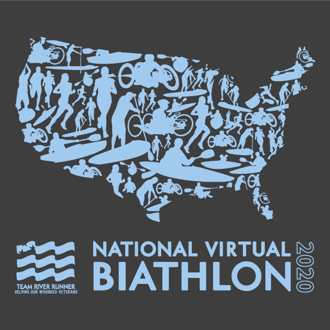 Team River Runner's National Virtual Biathlon shirt design - zoomed