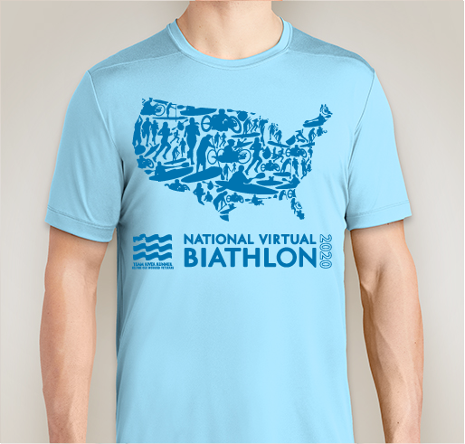Team River Runner's National Virtual Biathlon Fundraiser - unisex shirt design - front