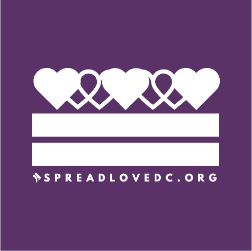 Spread Love DC shirt design - zoomed