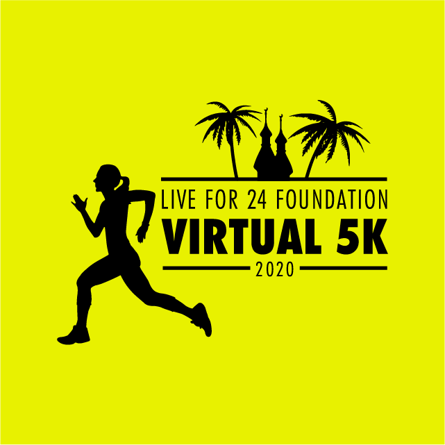 Livefor24 Virtual 5K Race Shirts shirt design - zoomed