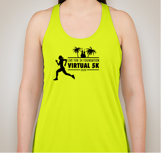 Livefor24 Virtual 5K Race Shirts Fundraiser - unisex shirt design - front