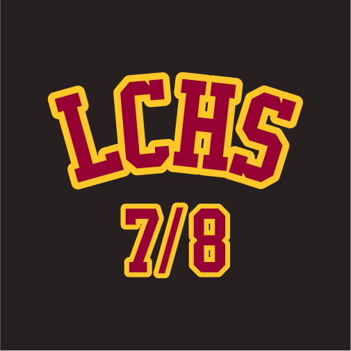 LCHS 7/8 Spirit Wear shirt design - zoomed