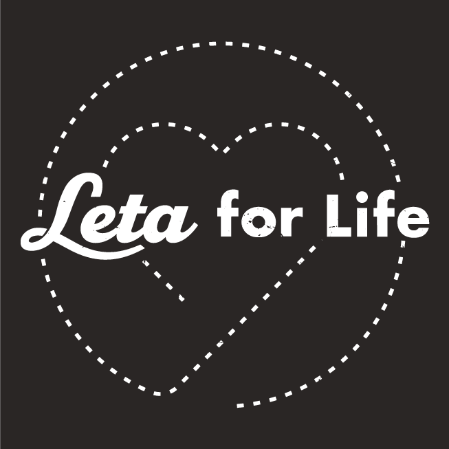 Leta for Life Benefitting Leukemia and Lymphoma Society shirt design - zoomed