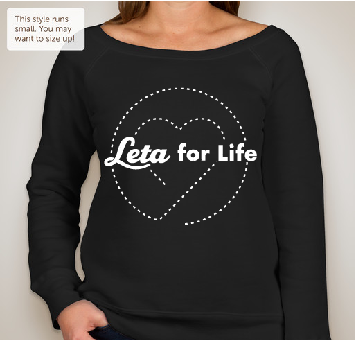 Leta for Life Benefitting Leukemia and Lymphoma Society Fundraiser - unisex shirt design - front