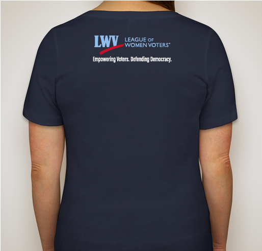 LWV Democracy shirt 2020 Fundraiser - unisex shirt design - back