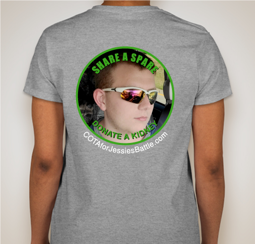 Jessie’s Battle Fundraiser - unisex shirt design - back