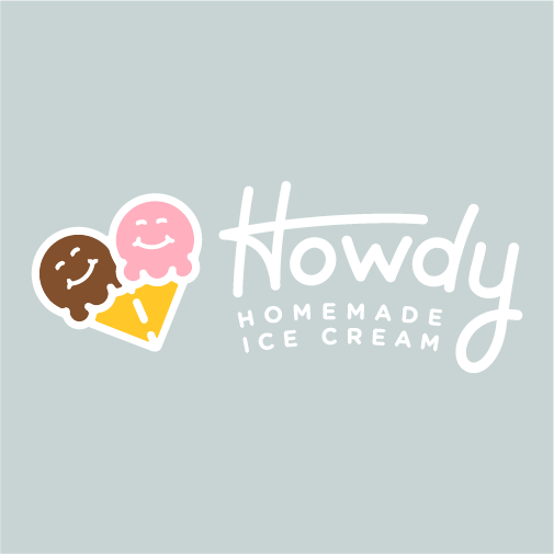 Howdy Homemade Ice Cream Online Store shirt design - zoomed