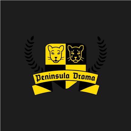 Peninsula Drama Masks shirt design - zoomed
