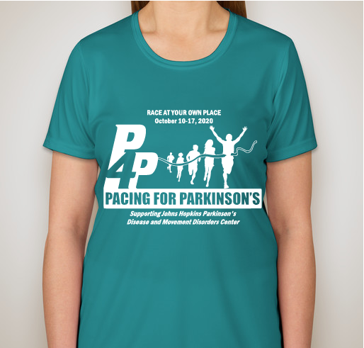 Pacing for Parkinson's 2020 T-Shirt Fundraiser - unisex shirt design - front