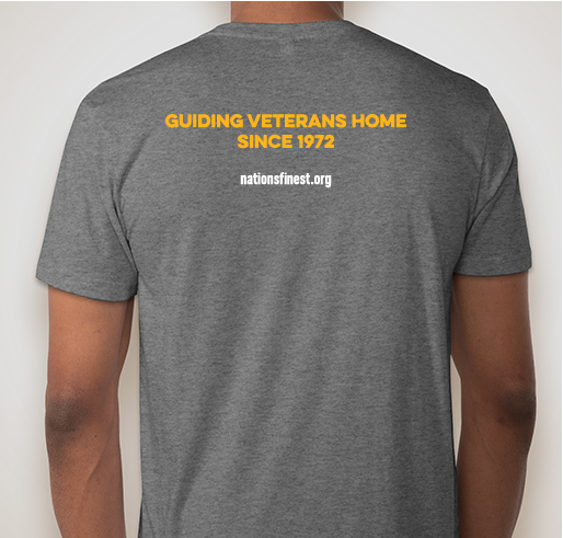 Nation's Finest - Show Your Support for Military Veterans & Their Families Fundraiser - unisex shirt design - back