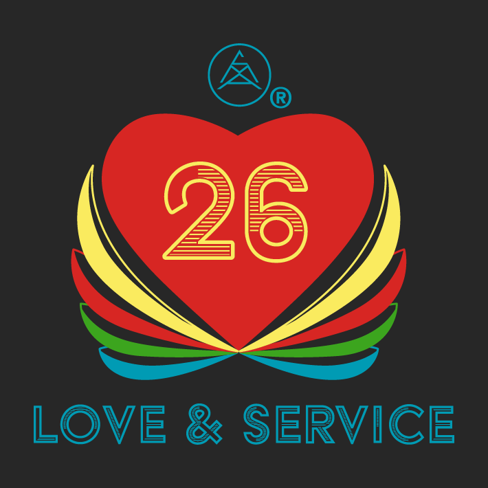 Love & Service 26 - The 26th Anniversary of CMA shirt design - zoomed