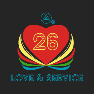 Love & Service 26 - The 26th Anniversary of CMA shirt design - zoomed