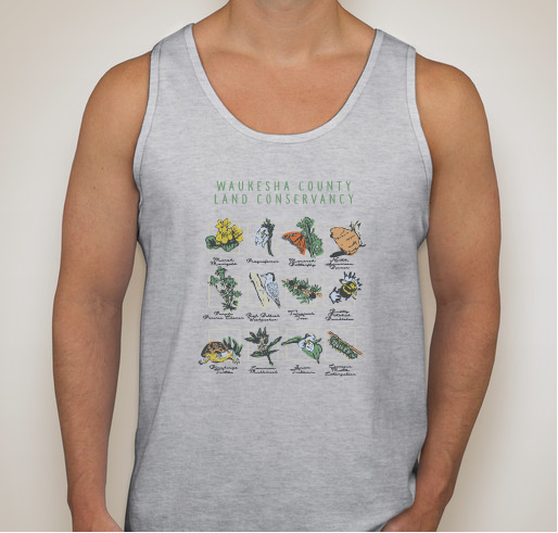 Waukesha County Land Conservancy's Native Plants & Wildlife Campaign Fundraiser - unisex shirt design - front
