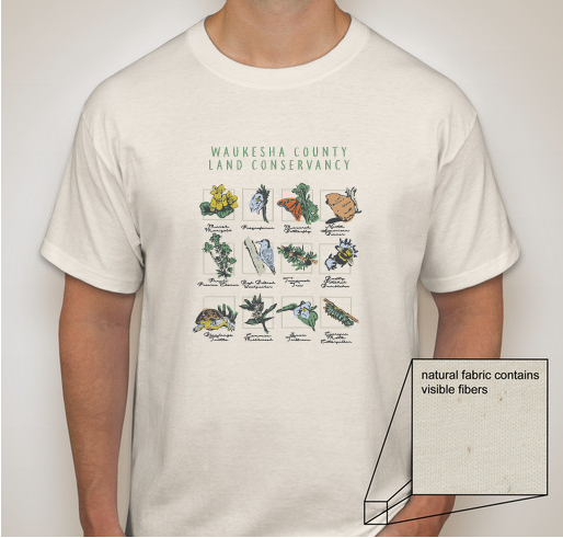 Waukesha County Land Conservancy's Native Plants & Wildlife Campaign Fundraiser - unisex shirt design - front