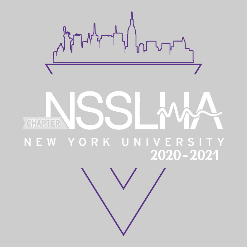 NYU Grad NSSLHA T-Shirt Fundraiser shirt design - zoomed
