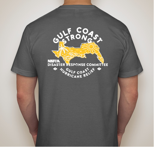 Hurricane response for the Gulf Coast Fundraiser - unisex shirt design - back
