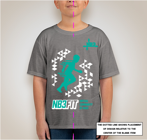 NB3FIT Virtual Community XC Race Fundraiser - unisex shirt design - front