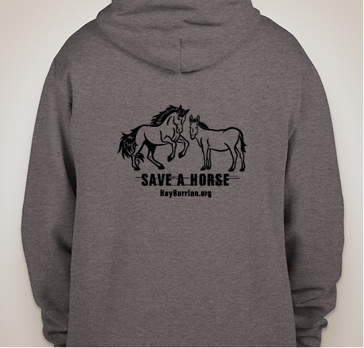 Hay Burr Inn Equine Rescue & Sanctuary Fundraiser - unisex shirt design - back