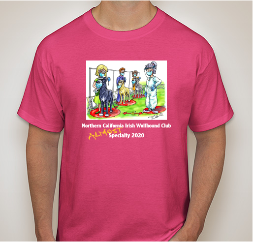 Northern California Irish Wolfhound Club Fundraiser - unisex shirt design - front