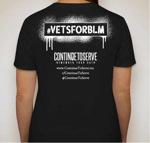 Vets For BLM Fundraiser - unisex shirt design - back