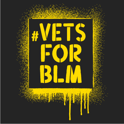 Vets For BLM shirt design - zoomed