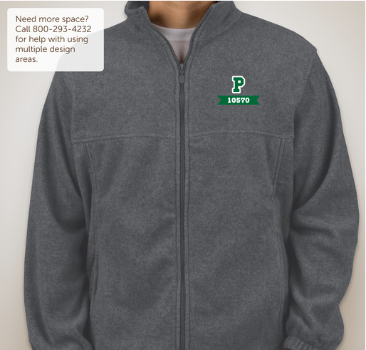 Pleasantville Fleece Zip-Up Jackets Fundraiser - unisex shirt design - front