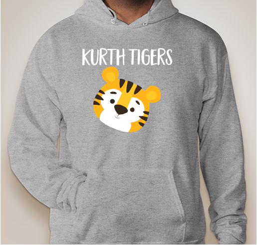 Kurth Tiger Hoodies Fundraiser - unisex shirt design - front