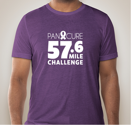 Pan-Cure 57.6 Mile Challenge Fundraiser - unisex shirt design - front