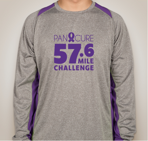Pan-Cure 57.6 Mile Challenge Fundraiser - unisex shirt design - front