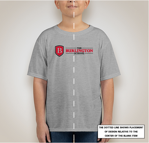 The Burlington School 2020 shirt design - zoomed