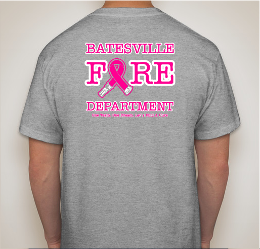 Batesville Fire Department Breast Cancer Awareness Fundraiser - unisex shirt design - back