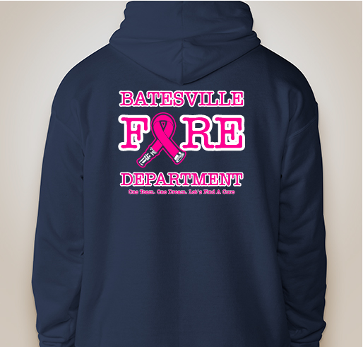 Batesville Fire Department Breast Cancer Awareness Fundraiser - unisex shirt design - back