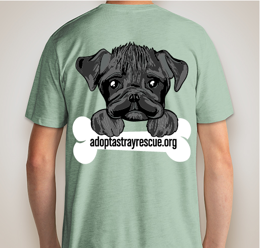 Adopt A Stray Rescue Vito Tshirt Fundraiser - unisex shirt design - back