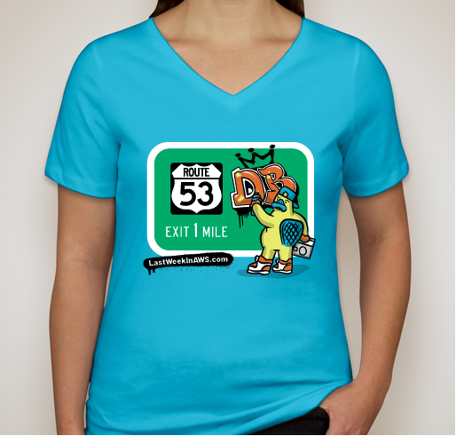 The 2020 Last Week in AWS Charity T-Shirt: Route53 Fundraiser - unisex shirt design - front