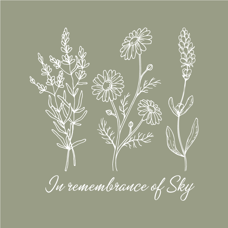 In Remembrance of Sky shirt design - zoomed