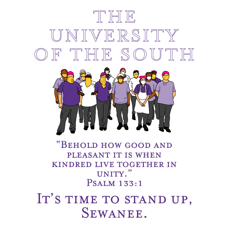 Stand Up Sewanee! shirt design - zoomed