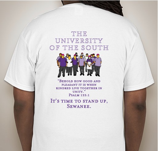 Stand Up Sewanee! Fundraiser - unisex shirt design - back