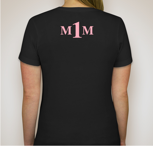 M1M Fundraiser - unisex shirt design - back
