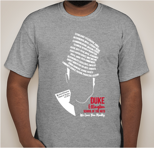 Duke Ellington School of the Arts - March for the Arts 2020 Fundraiser - unisex shirt design - front