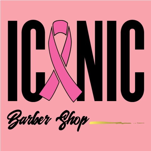 Iconic Breast Cancer Charity shirt design - zoomed