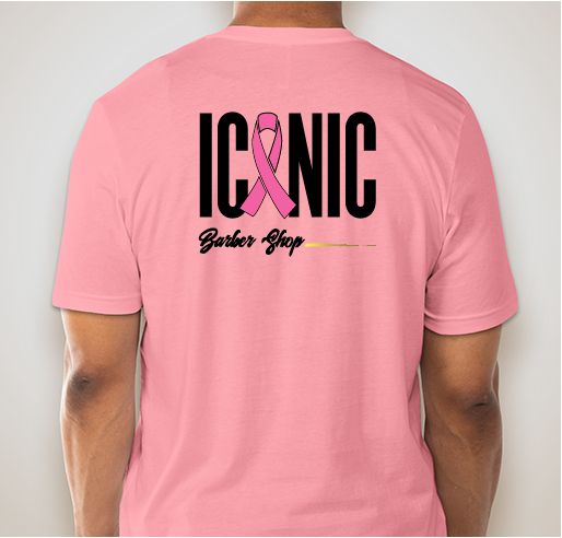 Iconic Breast Cancer Charity Fundraiser - unisex shirt design - back