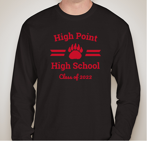 High Point Class of 2022 Fundraiser - unisex shirt design - front